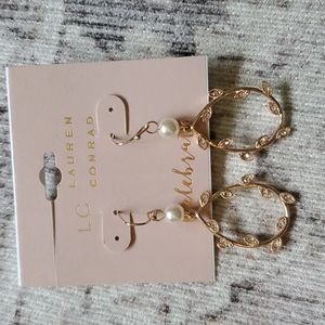 Lauren conrad rose gold earrings